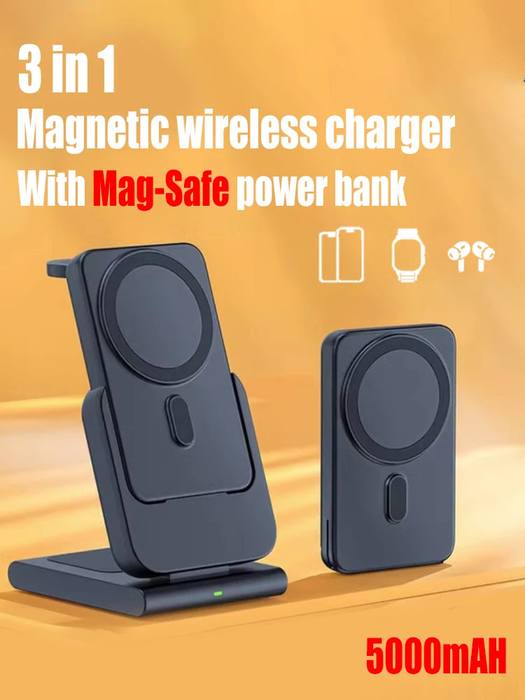MacSafe 3 in 1 Magnetic Wireless Power Bank
