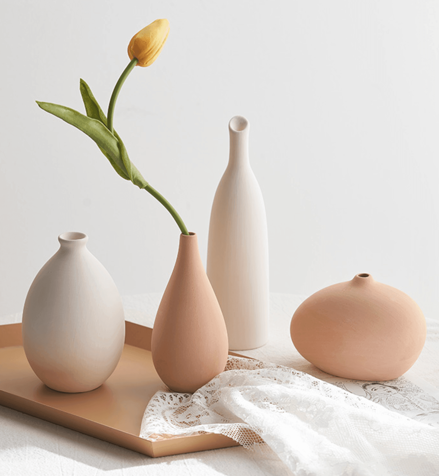 Shades of Neutral Ceramic Vases