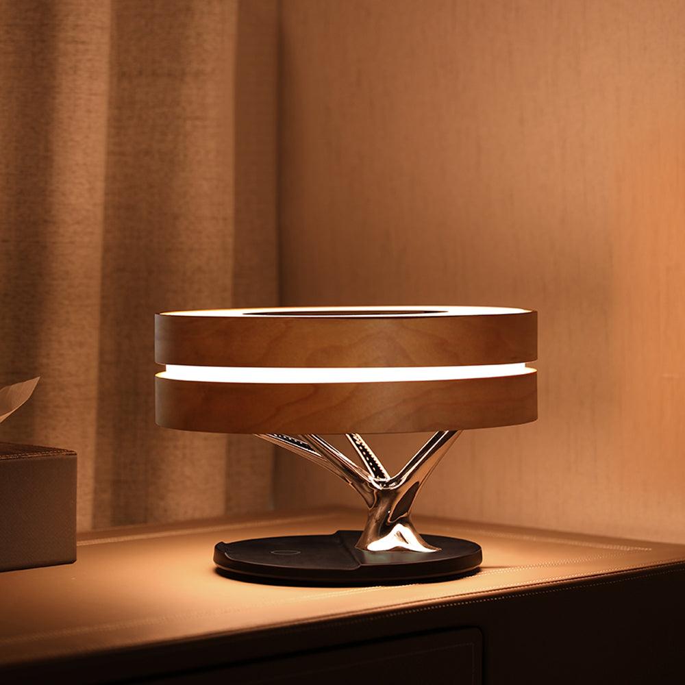 Wireless Charging Bluetooth Speaker Bed Lamp